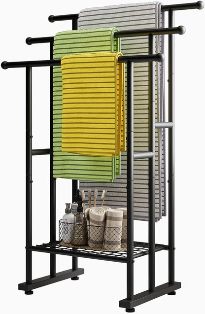 Maliacife Towel Racks for Bathroom, 3 Tier Metal Towel Rack