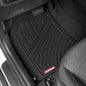 Motor Trend FlexTough 3-Piece Rubber Car Floor Mats – All-Weather Protection for Cars, Trucks & SUVs