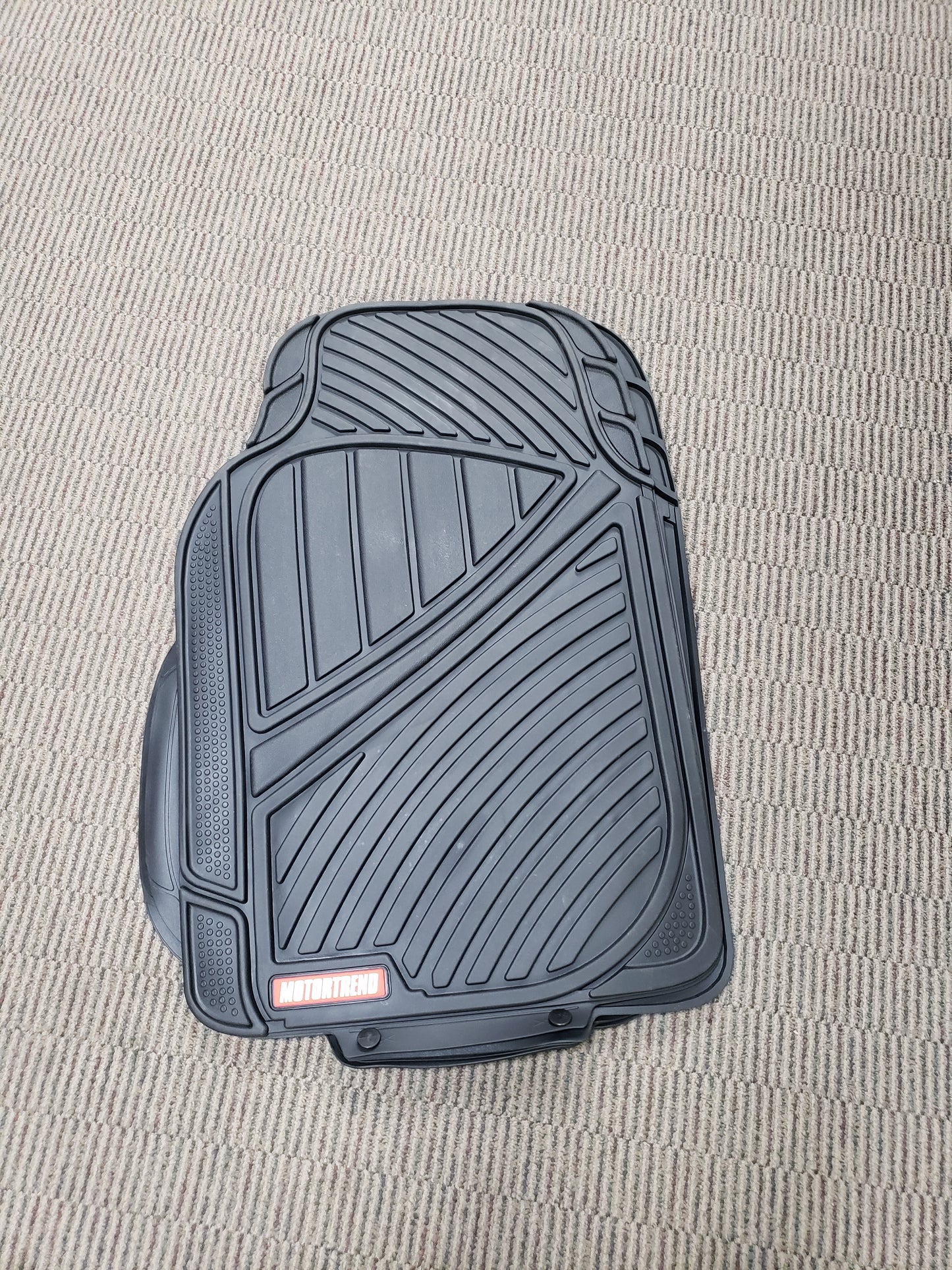 Motor Trend FlexTough 3-Piece Rubber Car Floor Mats – All-Weather Protection for Cars, Trucks & SUVs