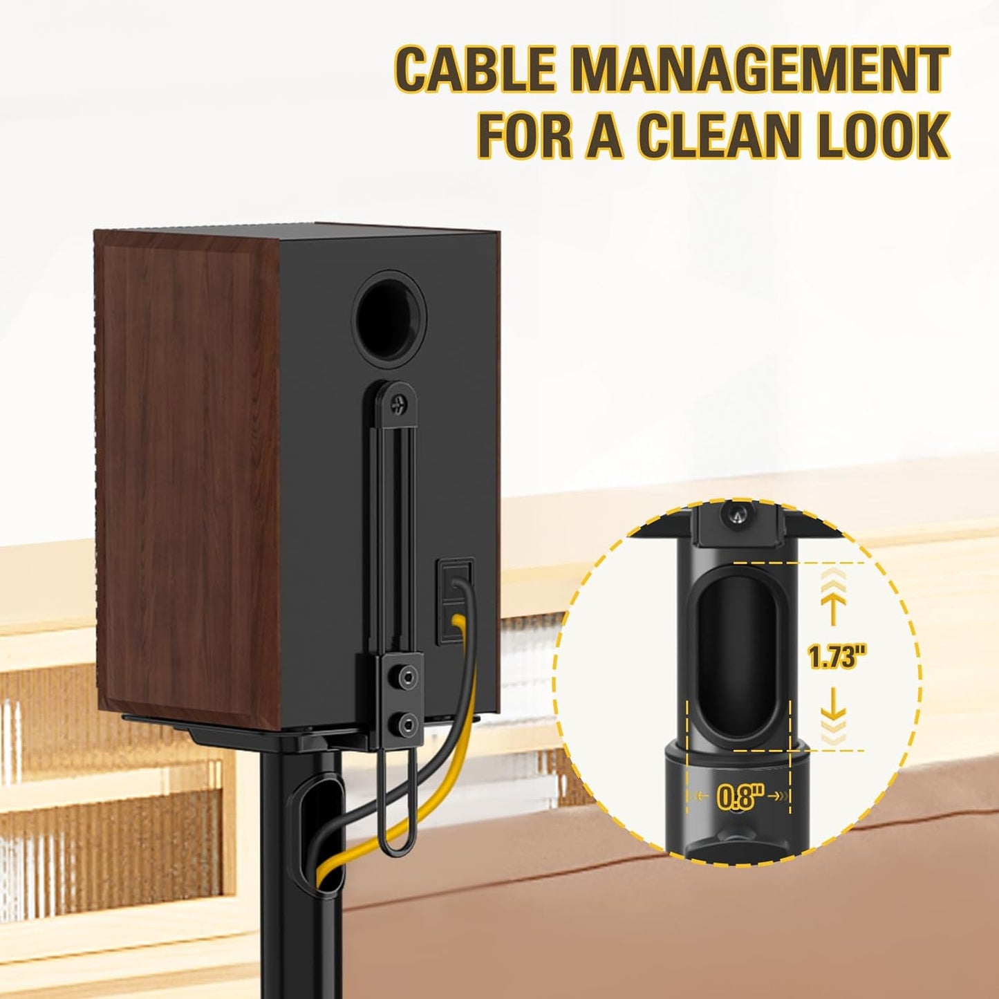 Mounting Dream Universal Speaker Stands for Surround Sound Speakers
