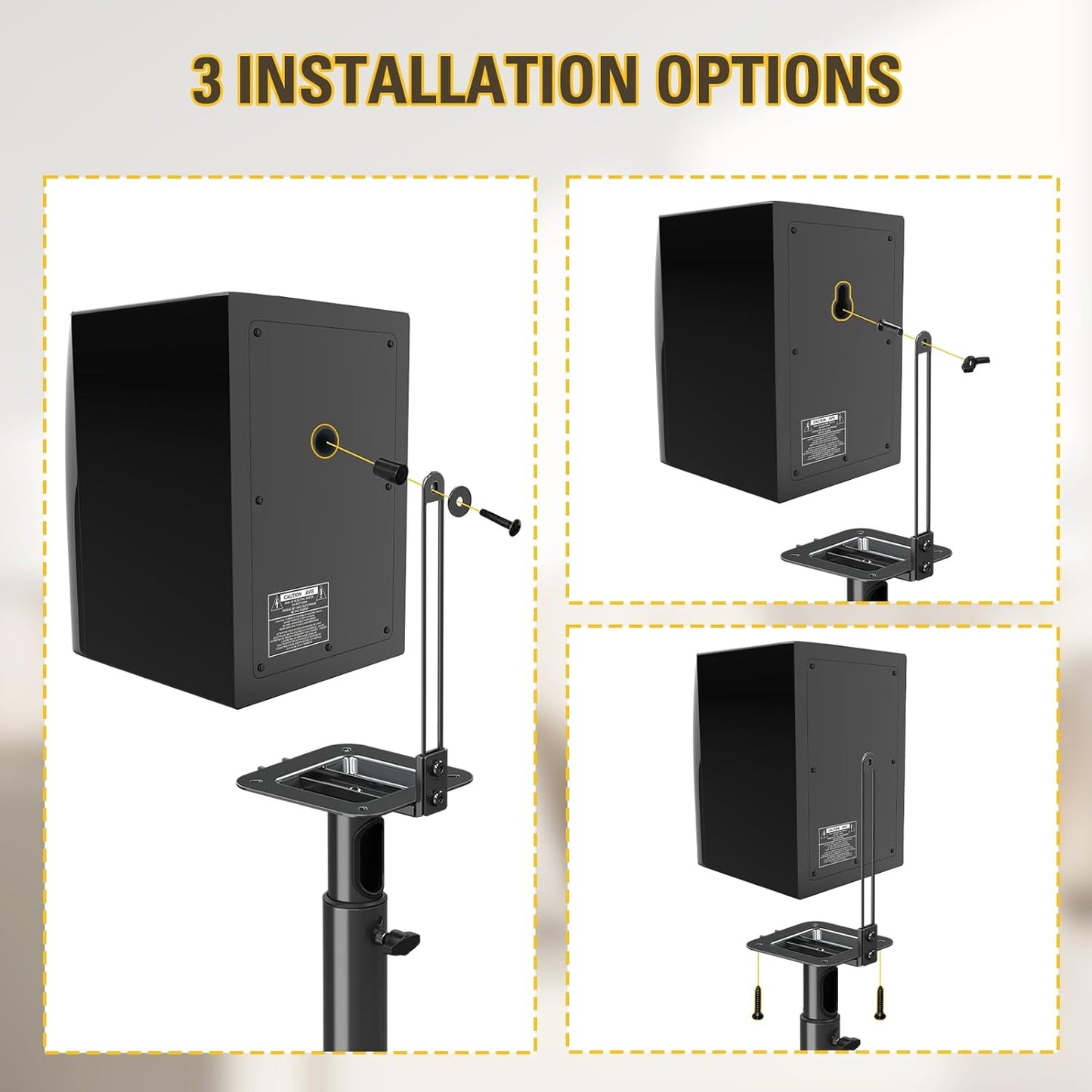 Mounting Dream Universal Speaker Stands for Surround Sound Speakers
