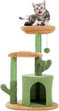 Mumoo 32" Cat Tree Tower – Green