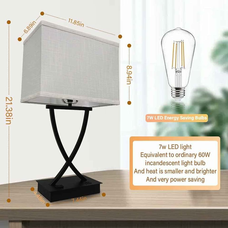 Oyedis 3-Way Dimmable Touch Control Table Lamp
