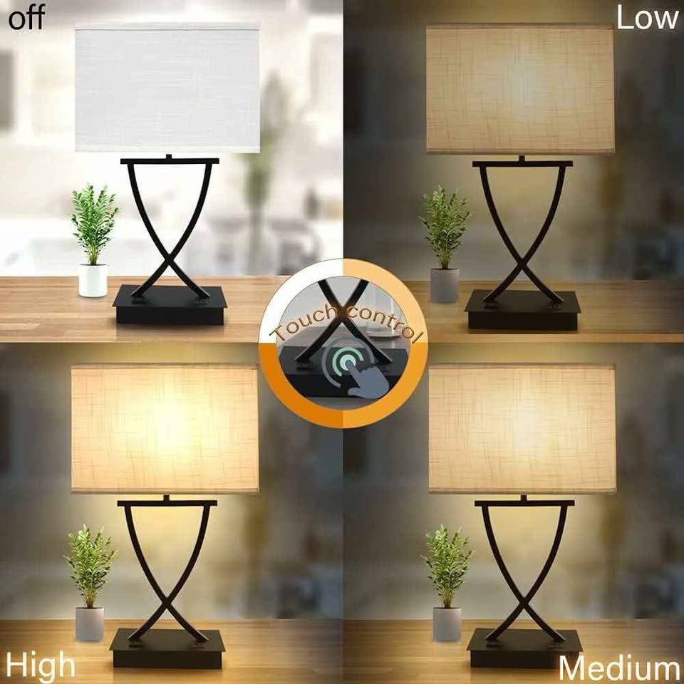 Oyedis 3-Way Dimmable Touch Control Table Lamp