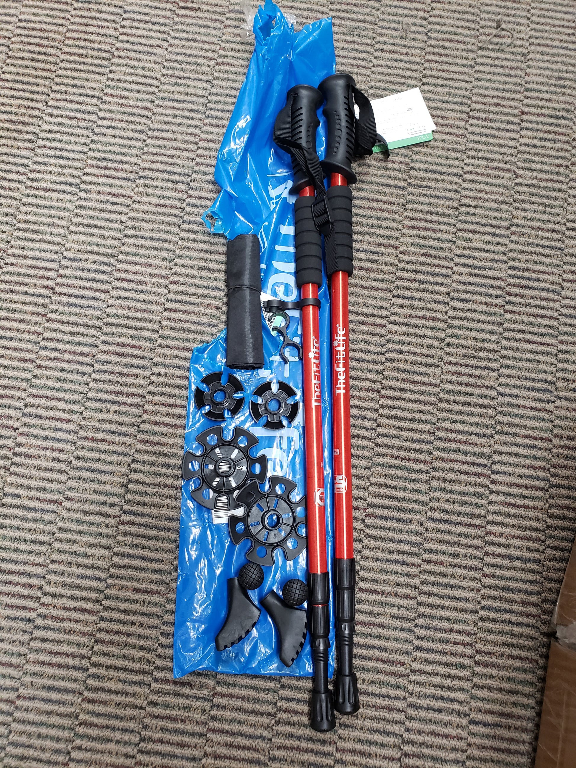 TheFitLife Nordic Walking Trekking Poles-2 Pack