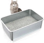 ZuHucpts Stainless Steel Cat Litter Box