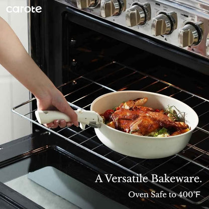 CAROTE 11pcs Pots and Pans Set, Nonstick Cookware Sets Detachable Handle