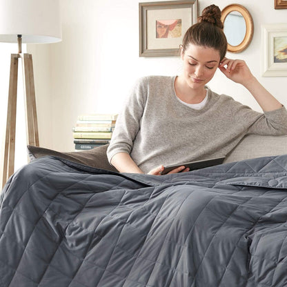 JOLLYVOGUE Weighted Blanket Queen (15lbs, 60''x80''), 