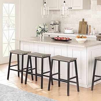 HOOBRO Bar Stools, Set of 2 Bar Chairs,