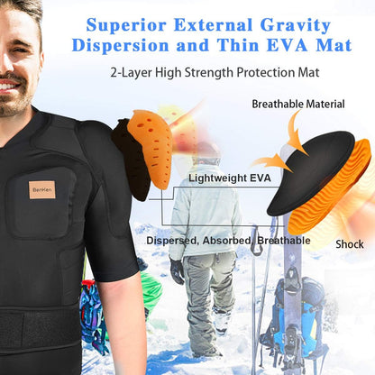 BenKen Outdoor Anti-Collision Protective Gear Unisex Full Body Armor Protector Professional Outdoor Action Sports Protector
XL