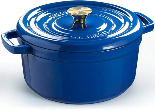 Overmont Cast Iron Dutch Oven